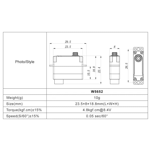 FrSky Xact Coreless 5600 Series Servo