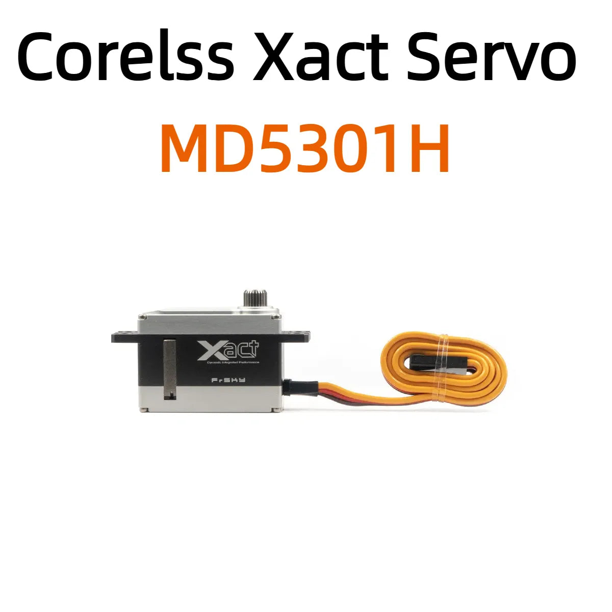 FrSky Corelss Xact 5300 Series Servos MIDI HV 8.4V Capable MD5301H, MD5301HS--For Turbine jet, Heli (500-600 FBL),etc.