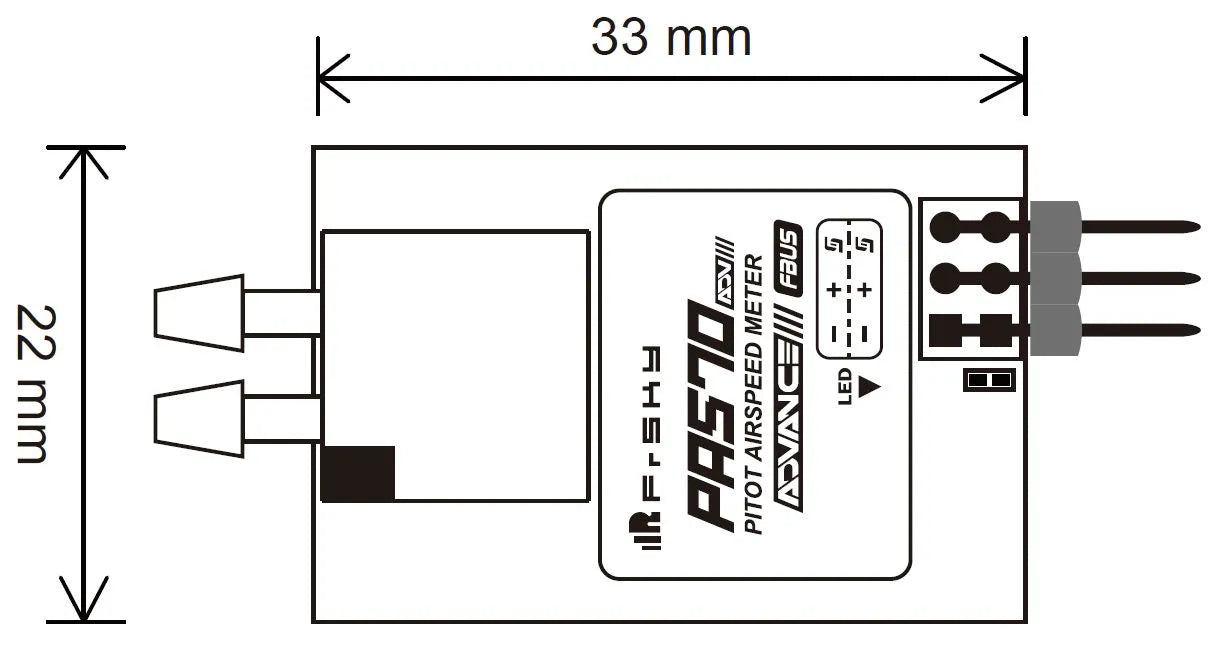 [03040104]FrSky PAS70 ADV Air Speed Sensor