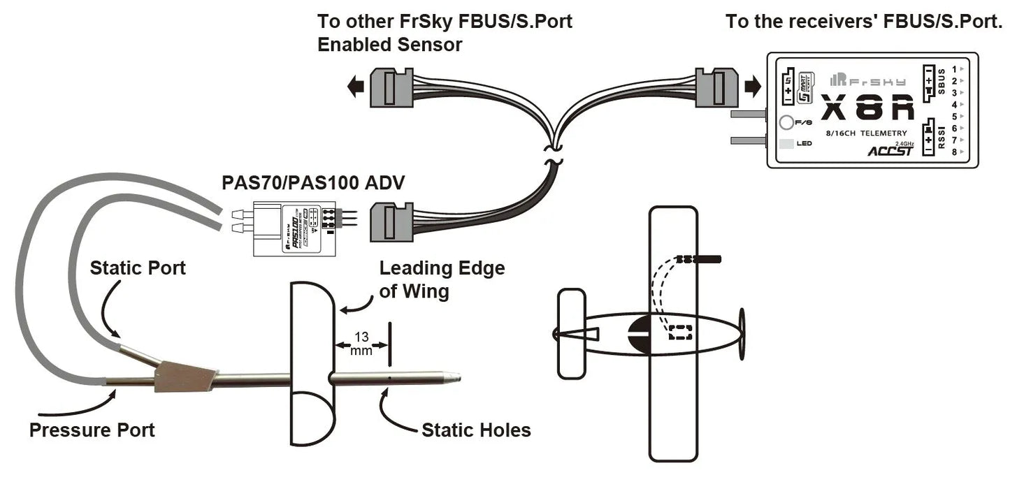 [03040104]FrSky PAS70 ADV Air Speed Sensor